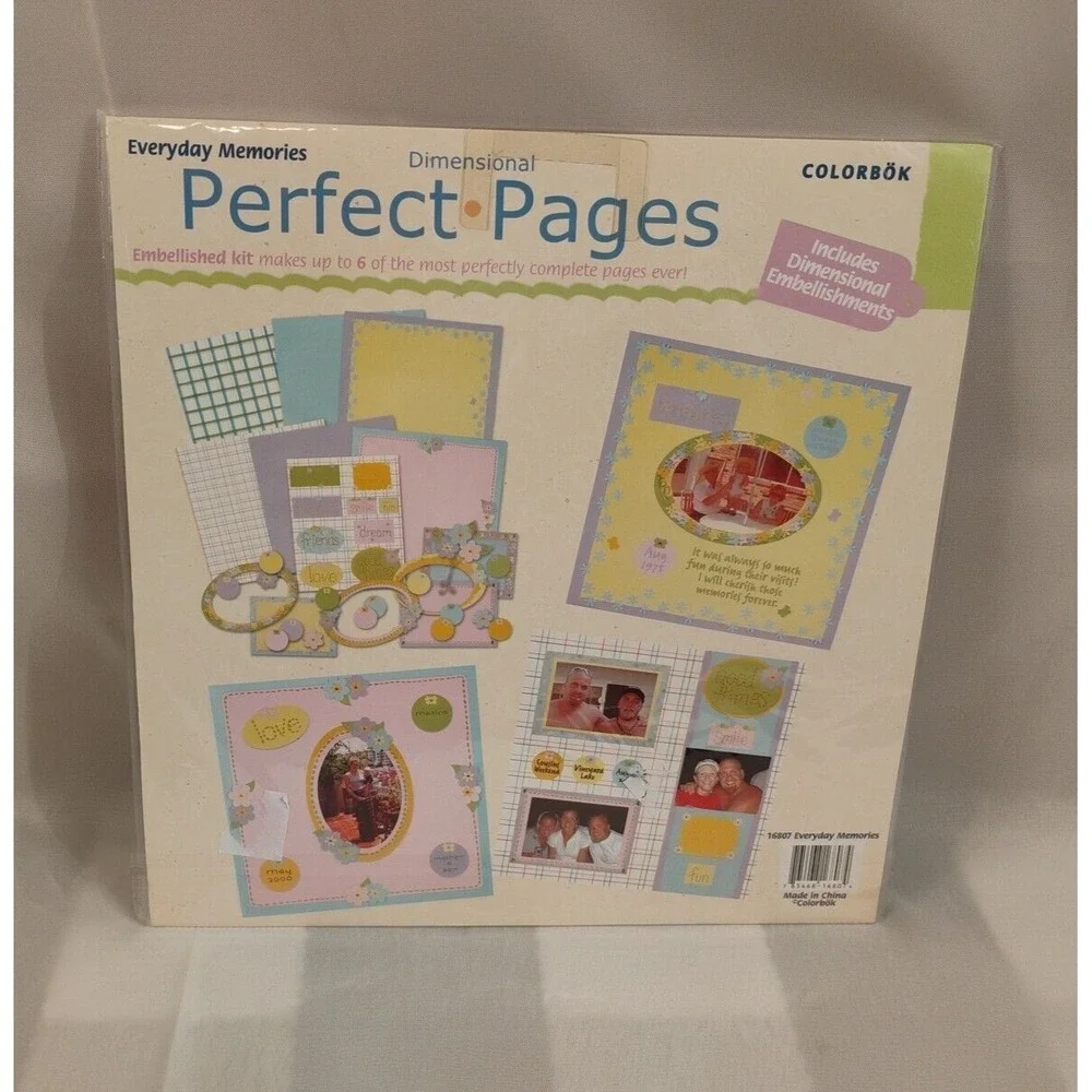 Colorbok EVERYDAY MEMORIES Perfect Pages Scrapbook Embellished‎ Kit 12 x 12